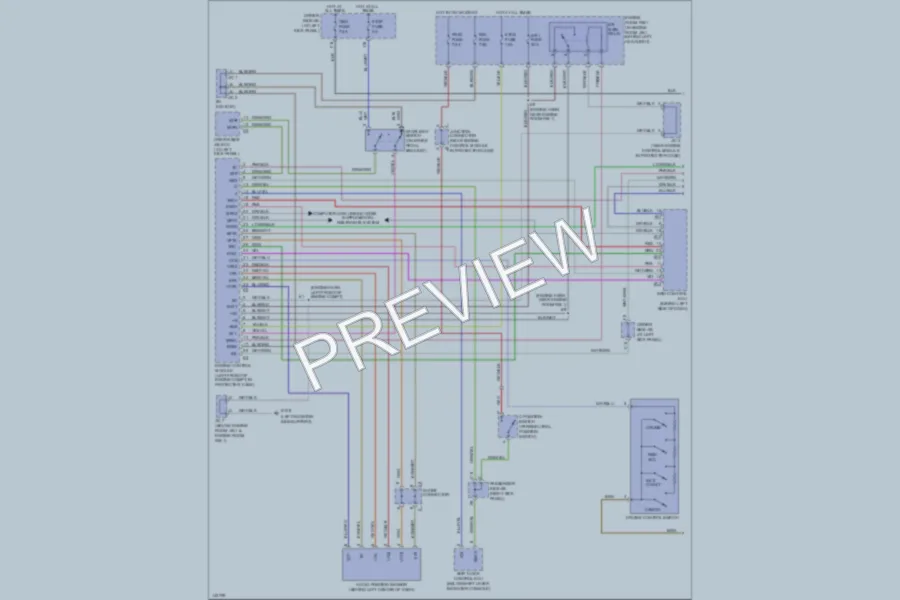 2001 Lexus LS430 Cruise Control wiring diagram preview