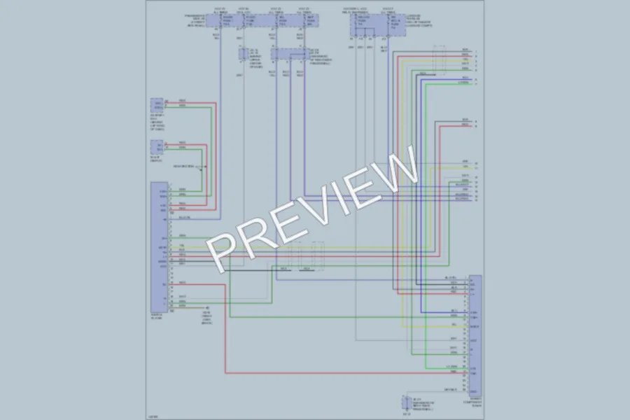 2001 Lexus LS430 Radio wiring diagram preview
