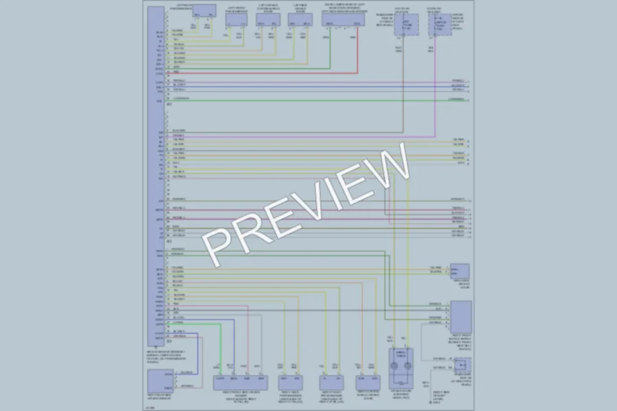 2001 Lexus LS430 Supplemental Restraints wiring diagram preview