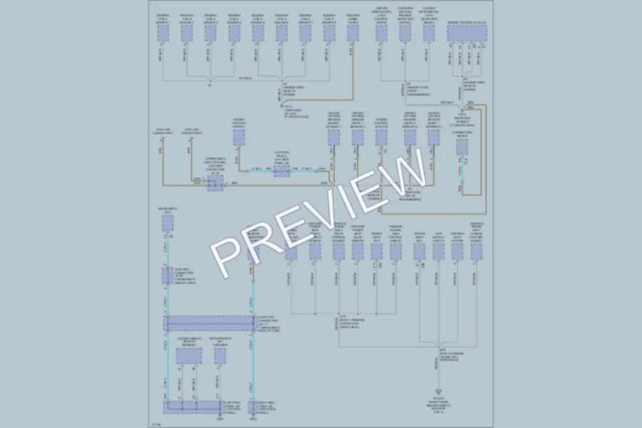 2001 Lexus LX470 Ground Distribution wiring diagram preview