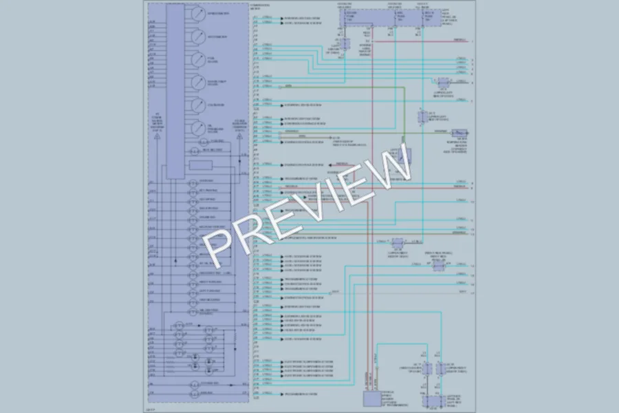2001 Lexus LX470 Instrument Cluster wiring diagram preview