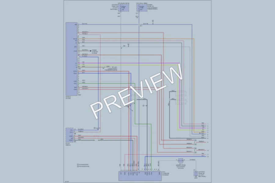 2001 Lexus LX470 Radio wiring diagram preview