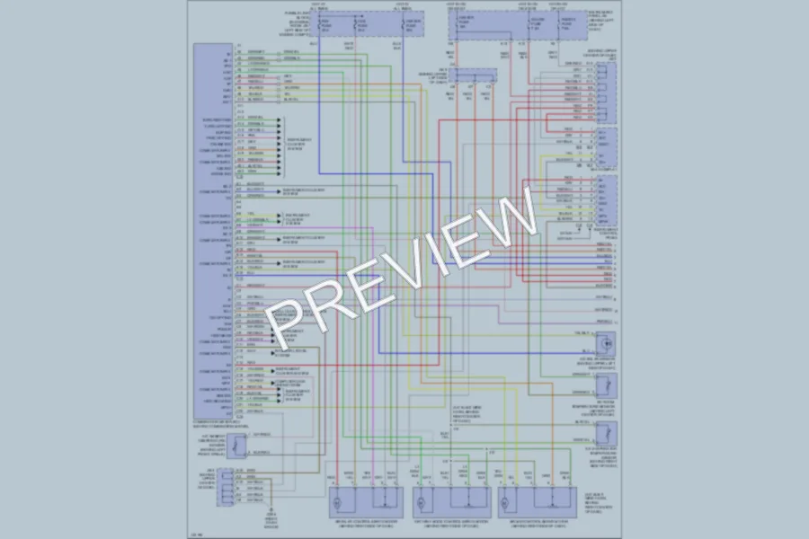 2001 Lexus RX300 Air Conditioning wiring diagram preview
