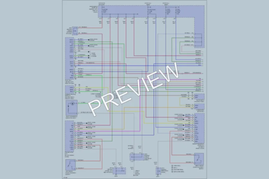 2001 Lexus RX300 Anti Theft wiring diagram preview