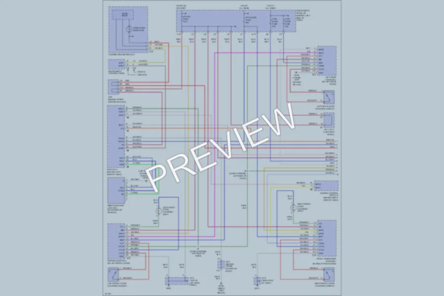 2001 Lexus RX300 Interior Lights wiring diagram preview