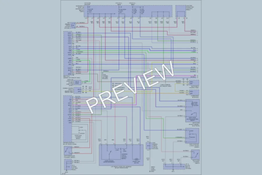 2001 Lexus RX300 Power Door Locks wiring diagram preview