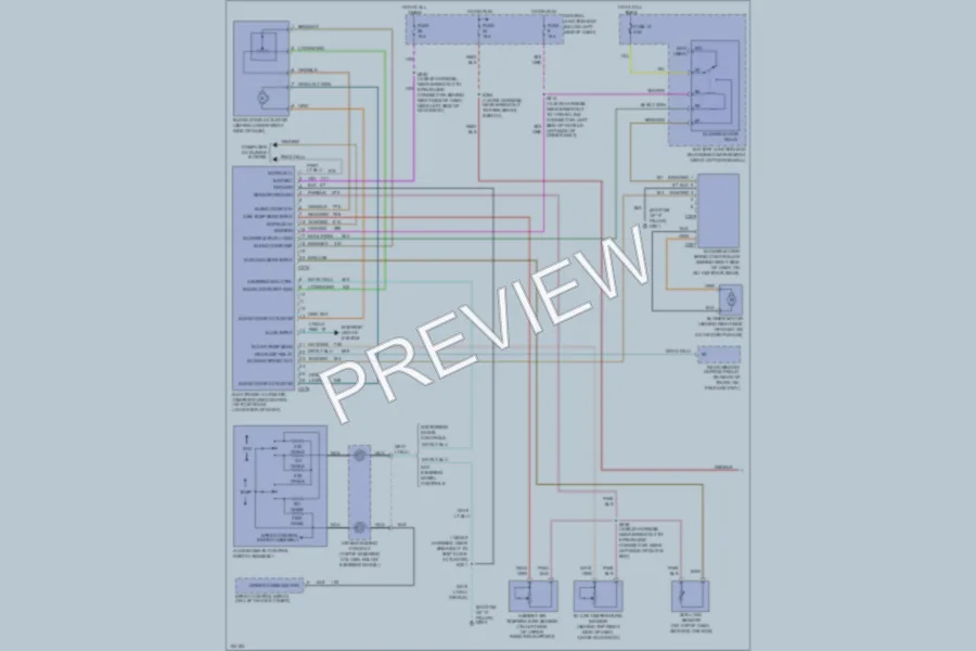 2001 Lincoln Continental Air Conditioning wiring diagram preview