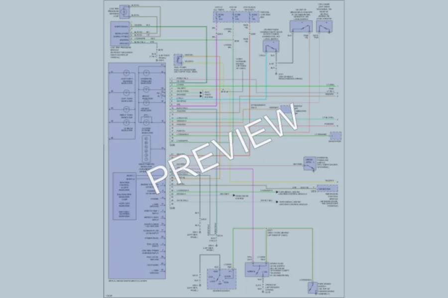2001 Lincoln Continental Instrument Cluster wiring diagram preview