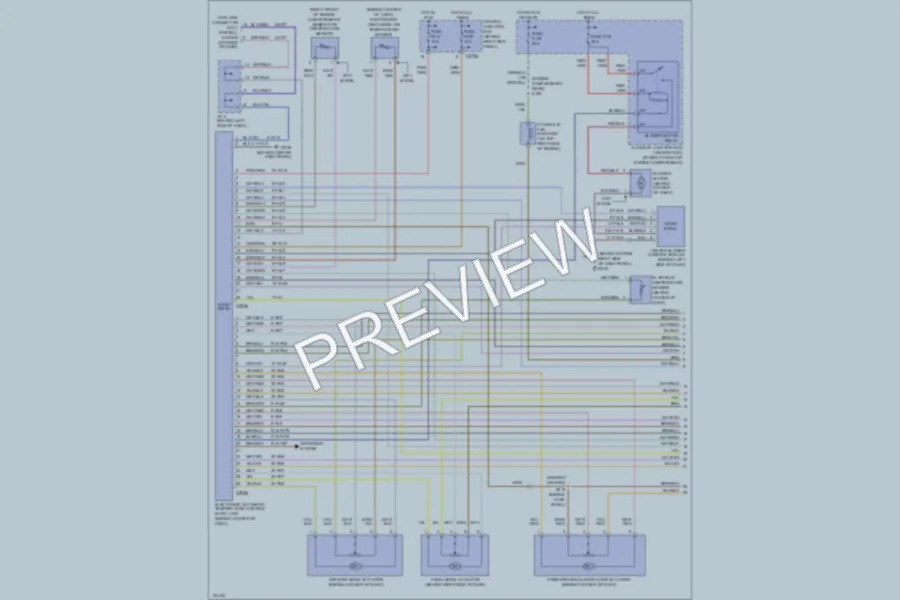 2001 Lincoln LS Air Conditioning wiring diagram preview
