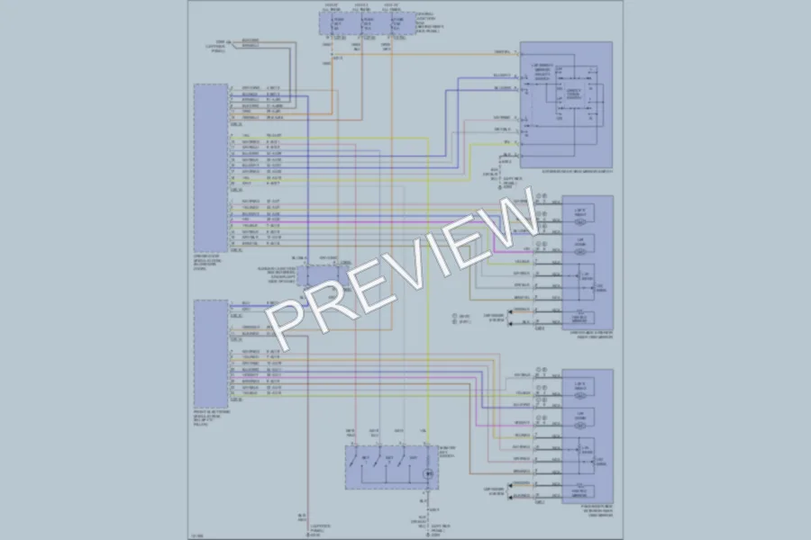 2001 Lincoln LS Memory Systems wiring diagram preview