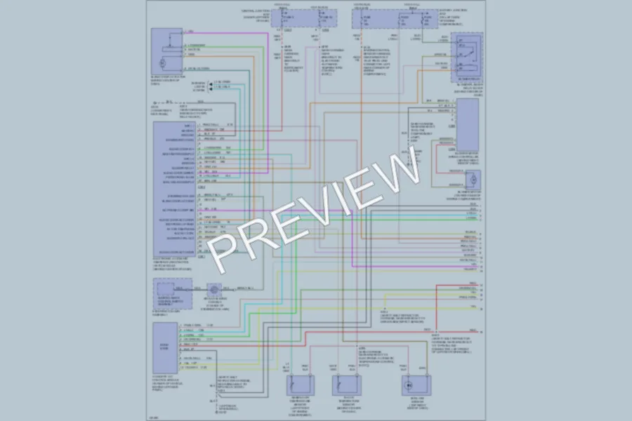 2001 Lincoln Navigator Air Conditioning wiring diagram preview