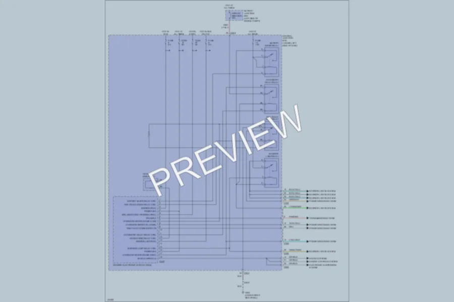 2001 Lincoln Navigator Body Computer wiring diagram preview
