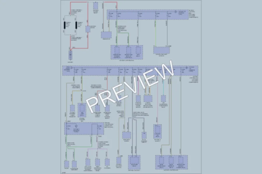 2001 Lincoln Navigator Power Distribution wiring diagram preview