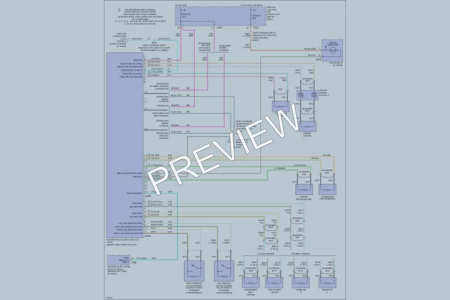 2001 Lincoln Navigator Supplemental Restraints wiring diagram preview