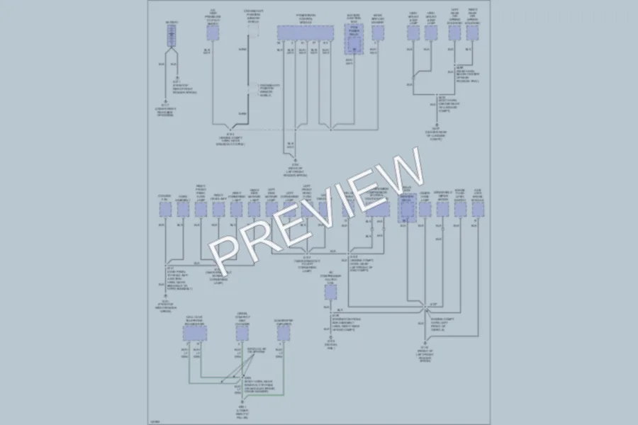 2001 Lincoln TownCar Ground Distribution wiring diagram preview