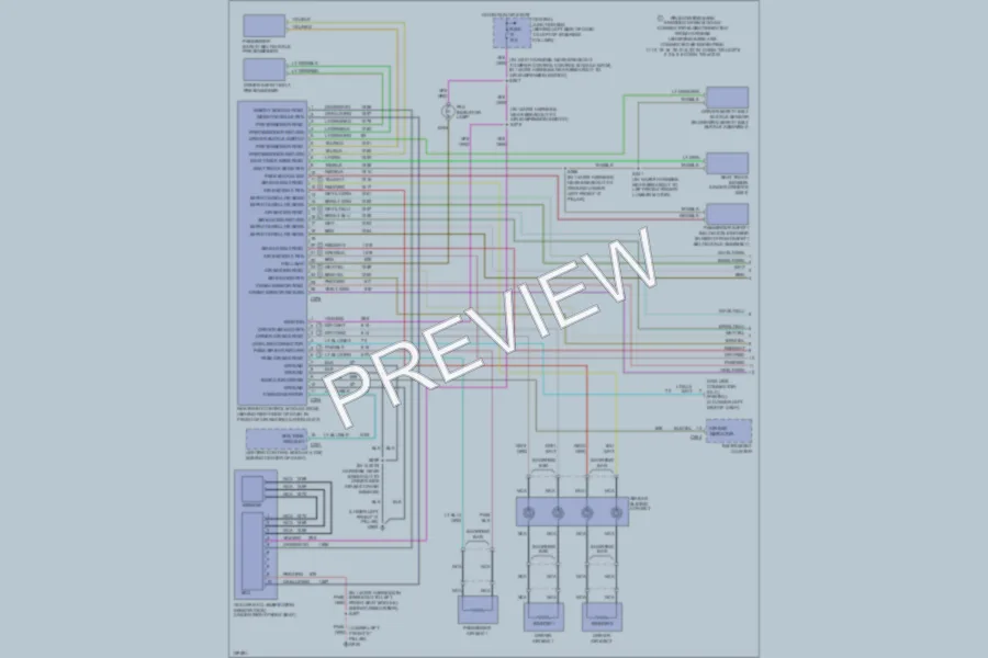 2001 Lincoln TownCar Supplemental Restraints wiring diagram preview