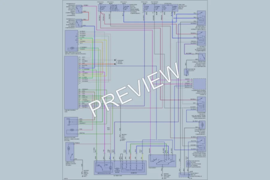 2001 Mazda 626 Air Conditioning wiring diagram preview