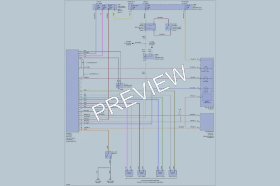 2001 Mazda 626 Anti Lock Brakes wiring diagram preview