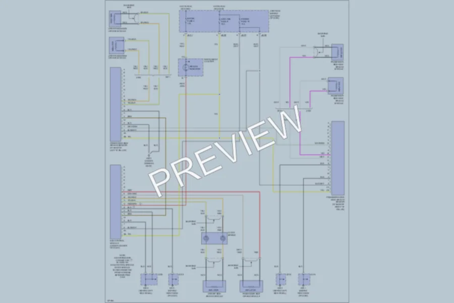 2001 Mazda 626 Supplemental Restraints wiring diagram preview