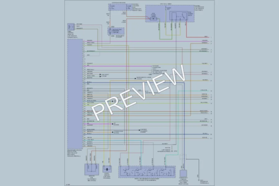 2001 Mazda B2300 Engine Performance wiring diagram preview
