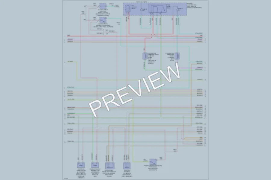 2001 Mazda B2500 Engine Performance wiring diagram preview