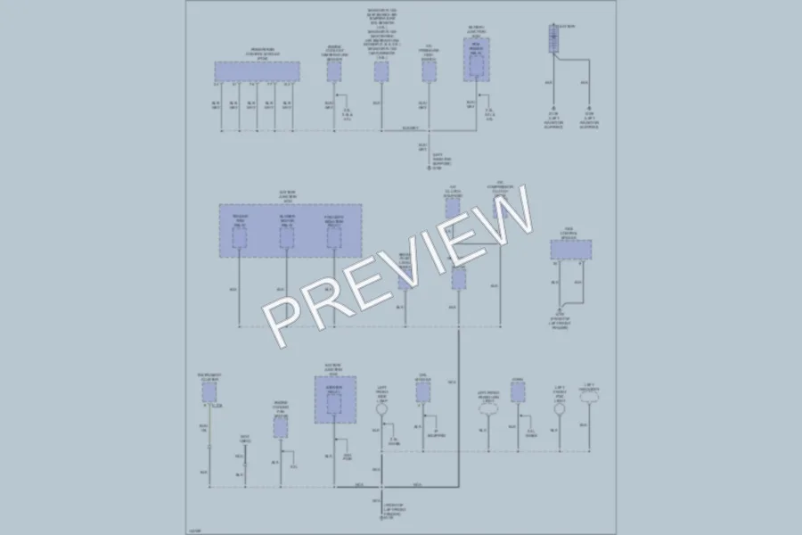2001 Mazda B2500 Ground Distribution wiring diagram preview