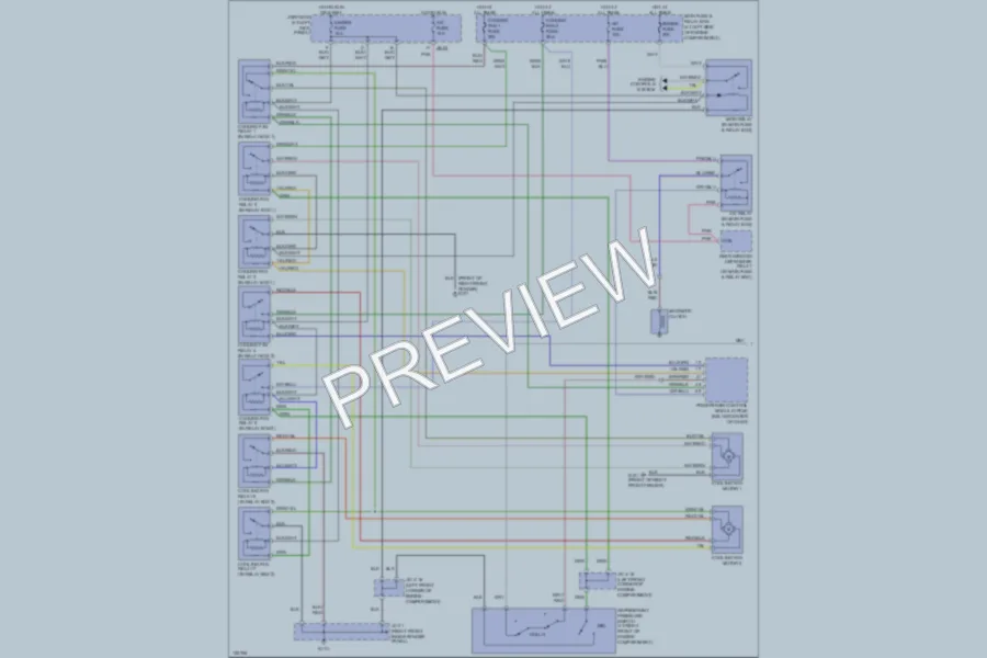 2001 Mazda MPV Air Conditioning wiring diagram preview