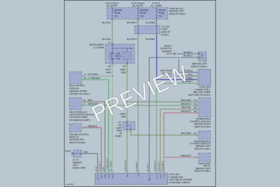 2001 Mazda Miata Computer Data Lines wiring diagram preview