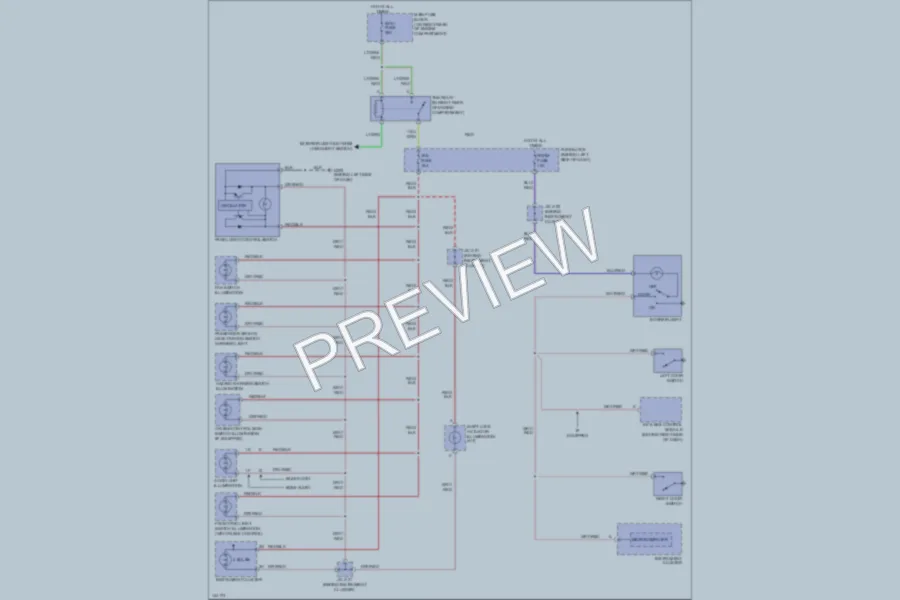 2001 Mazda Miata Interior Lights wiring diagram preview
