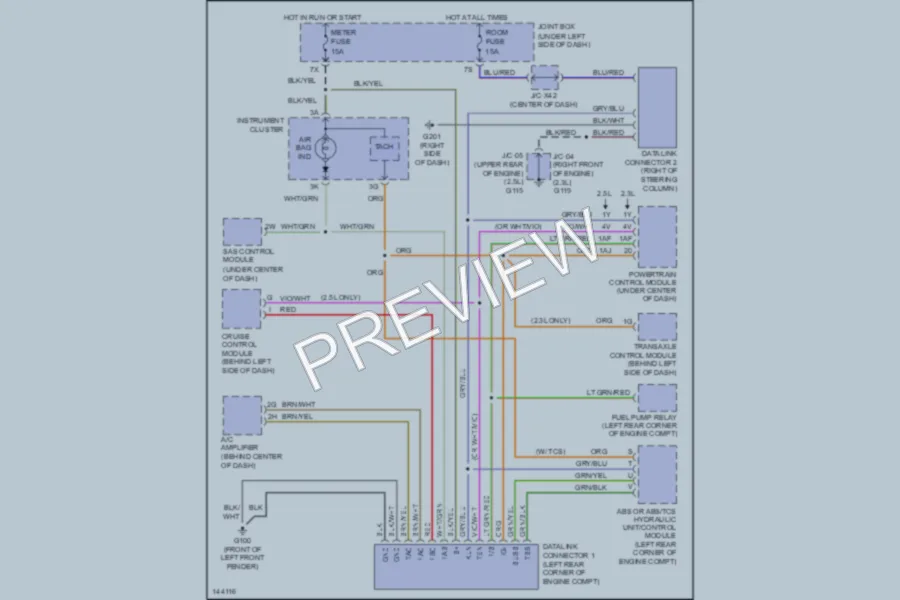 2001 Mazda Millenia Computer Data Lines wiring diagram preview