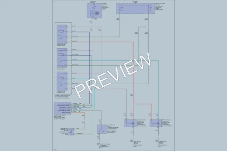 2001 Mazda Tribute Cooling Fan wiring diagram preview