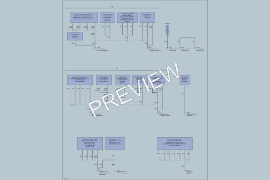 2001 Mazda Tribute Ground Distribution wiring diagram preview