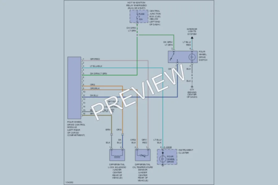 2001 Mazda Tribute Transmission wiring diagram preview