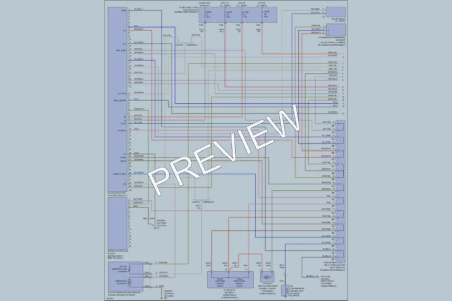2001 MercedesBenz CLK320 Air Conditioning wiring diagram preview