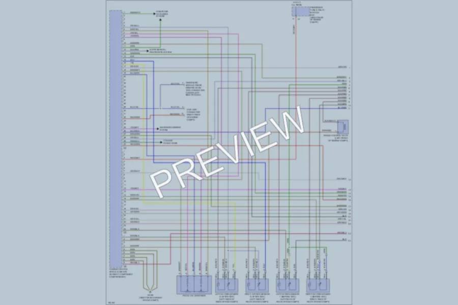 2001 MercedesBenz CLK320 Engine Performance wiring diagram preview