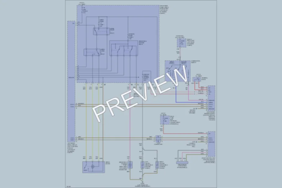 2001 MercedesBenz CLK320 Wiper Washer wiring diagram preview
