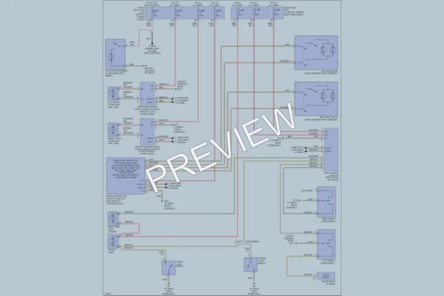 2001 MercedesBenz CLK430 Interior Lights wiring diagram preview