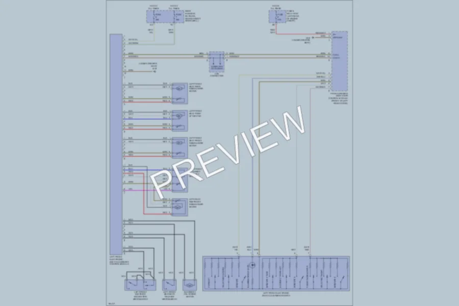 2001 MercedesBenz CLK430 Memory Systems wiring diagram preview