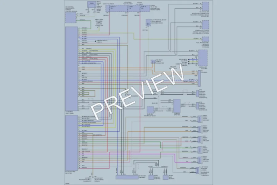 2001 MercedesBenz CLK430 Radio wiring diagram preview