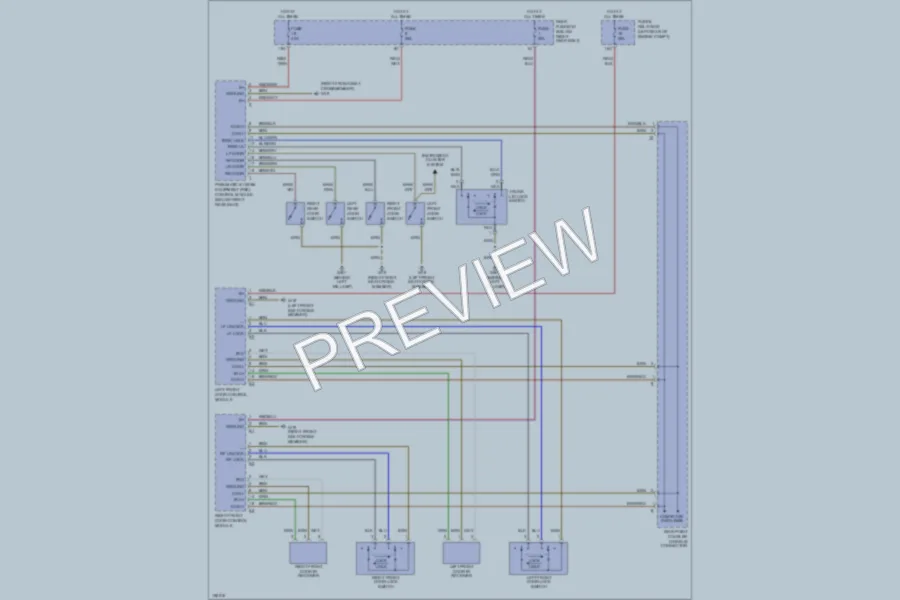 2001 MercedesBenz E430 Power Door Locks wiring diagram preview
