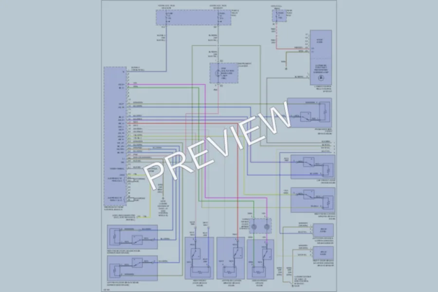 2001 MercedesBenz E430 Supplemental Restraints wiring diagram preview