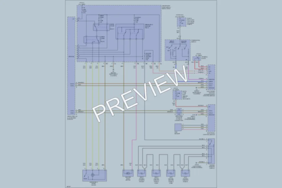 2001 MercedesBenz E430 Wiper Washer wiring diagram preview