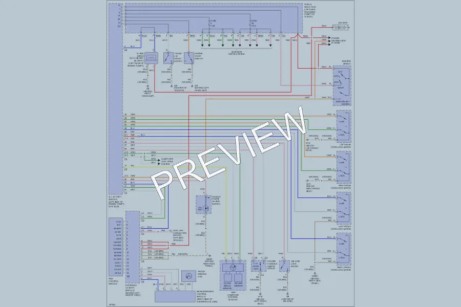 2001 MercedesBenz ML320 Anti Theft wiring diagram preview