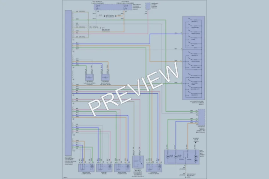 2001 MercedesBenz ML320 Memory Systems wiring diagram preview
