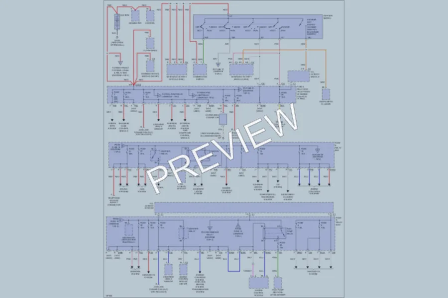 2001 MercedesBenz ML320 Power Distribution wiring diagram preview