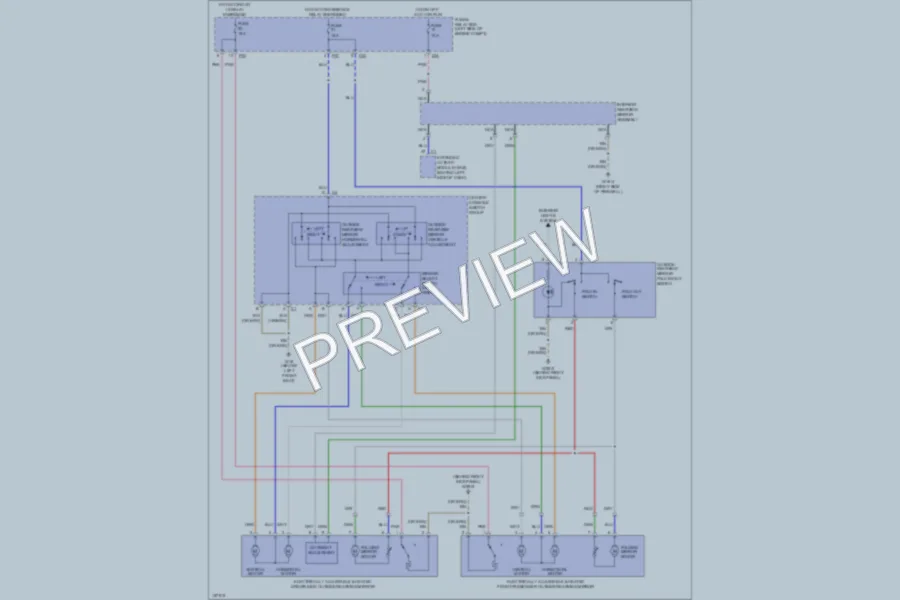 2001 MercedesBenz ML320 Power Mirrors wiring diagram preview