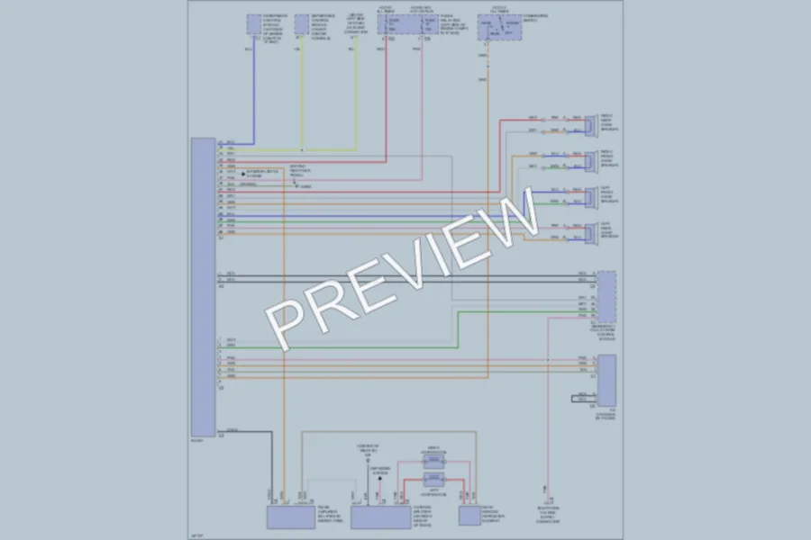 2001 MercedesBenz ML430 Radio wiring diagram preview