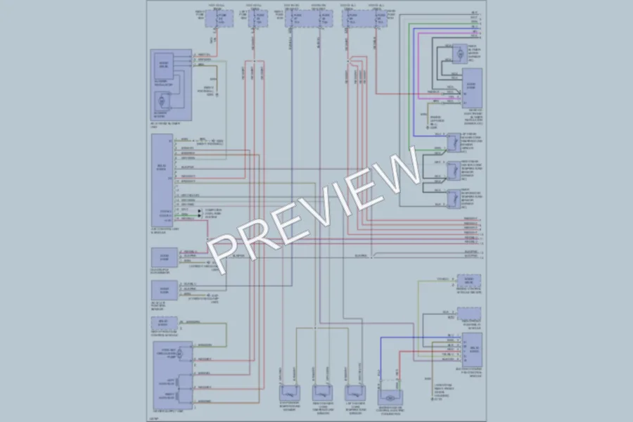 2001 MercedesBenz S430 Air Conditioning wiring diagram preview