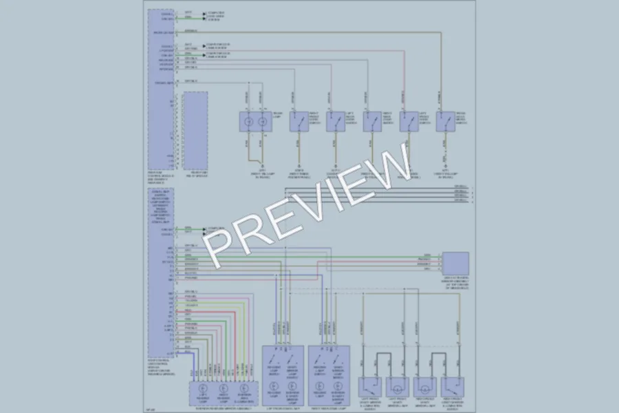 2001 MercedesBenz S430 Interior Lights wiring diagram preview