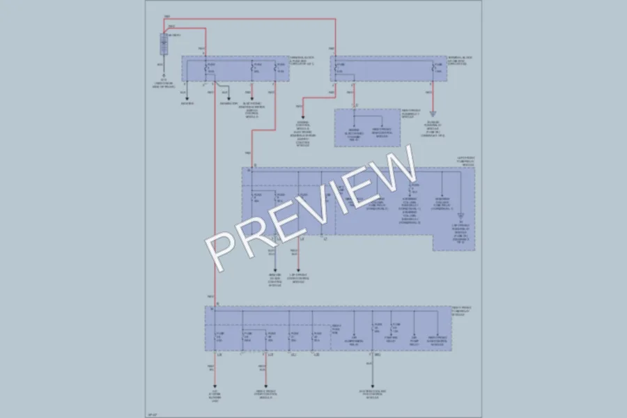2001 MercedesBenz S430 Power Distribution wiring diagram preview